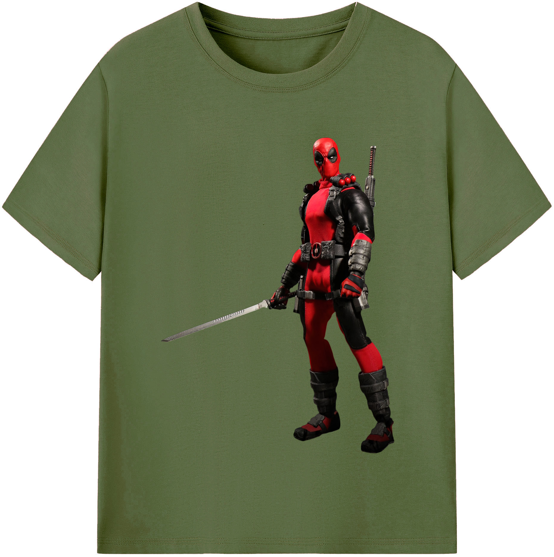 （画像用） Deadpool デッドプール 綿100％半袖Tシャツ（フロントプリント）